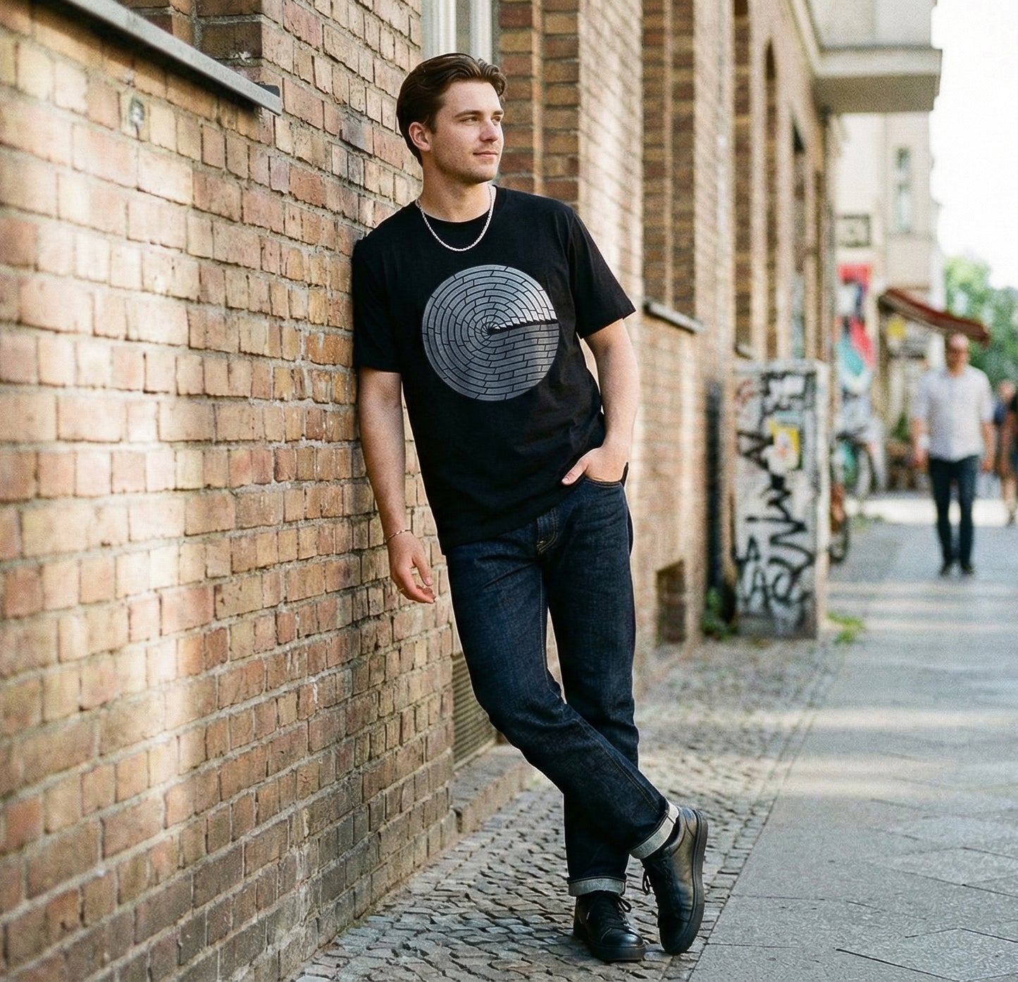 Minimal Circular Brick T-Shirt