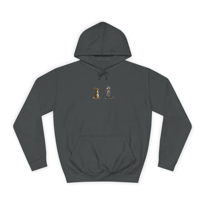 Cute Pet Silhouette Pullover Minimal Hoodie