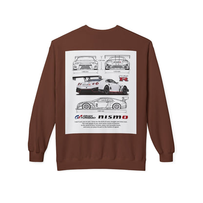 NISMO GT-R Illustration Crewneck Sweatshirt — "I don't chase trophies, I chase the feeling"
