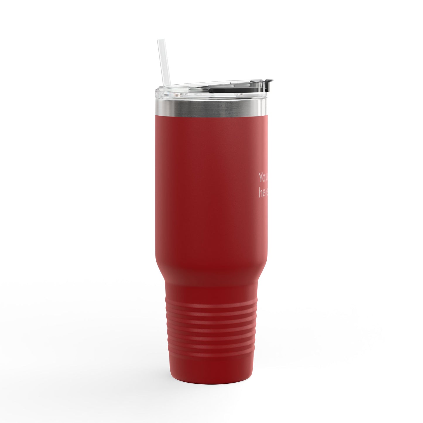 40oz Insulated Travel Mug – Double-Wall Stainless Tumbler with Straw & Handle