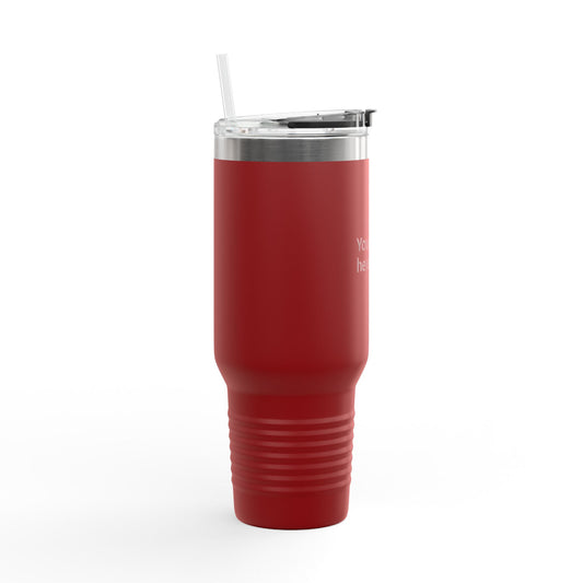 40oz Insulated Travel Mug – Double-Wall Stainless Tumbler with Straw & Handle
