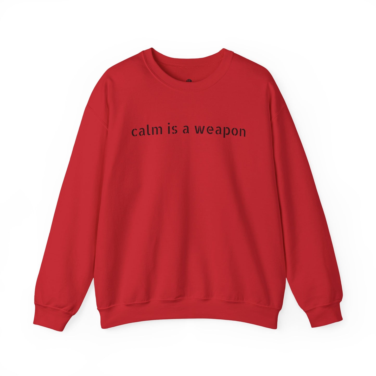 Calm Is a Weapon Sweatshirt — Starry Night Rose Graphic Crewneck