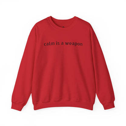 Calm Is a Weapon Sweatshirt — Starry Night Rose Graphic Crewneck
