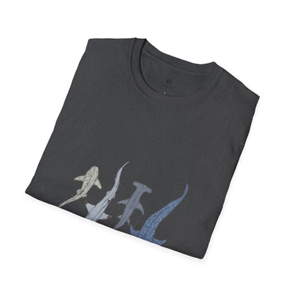 Shark Silhouette Tee - Coastal Ocean Wildlife Graphic T-Shirt