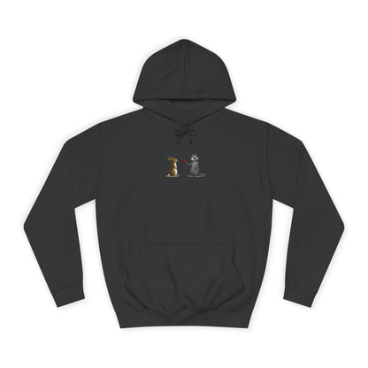 Cute Pet Silhouette Pullover Minimal Hoodie