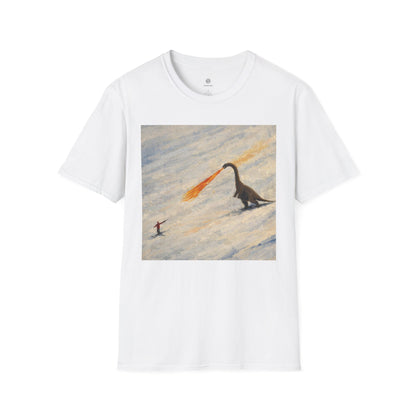 Whimsical Fire-Breathing dinosaur T-Shirt
