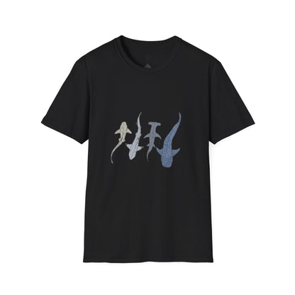 Shark Silhouette Tee - Coastal Ocean Wildlife Graphic T-Shirt