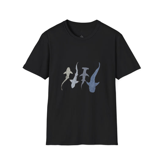 Shark Silhouette Tee - Coastal Ocean Wildlife Graphic T-Shirt