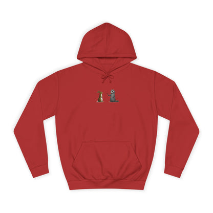 Cute Pet Silhouette Pullover Minimal Hoodie