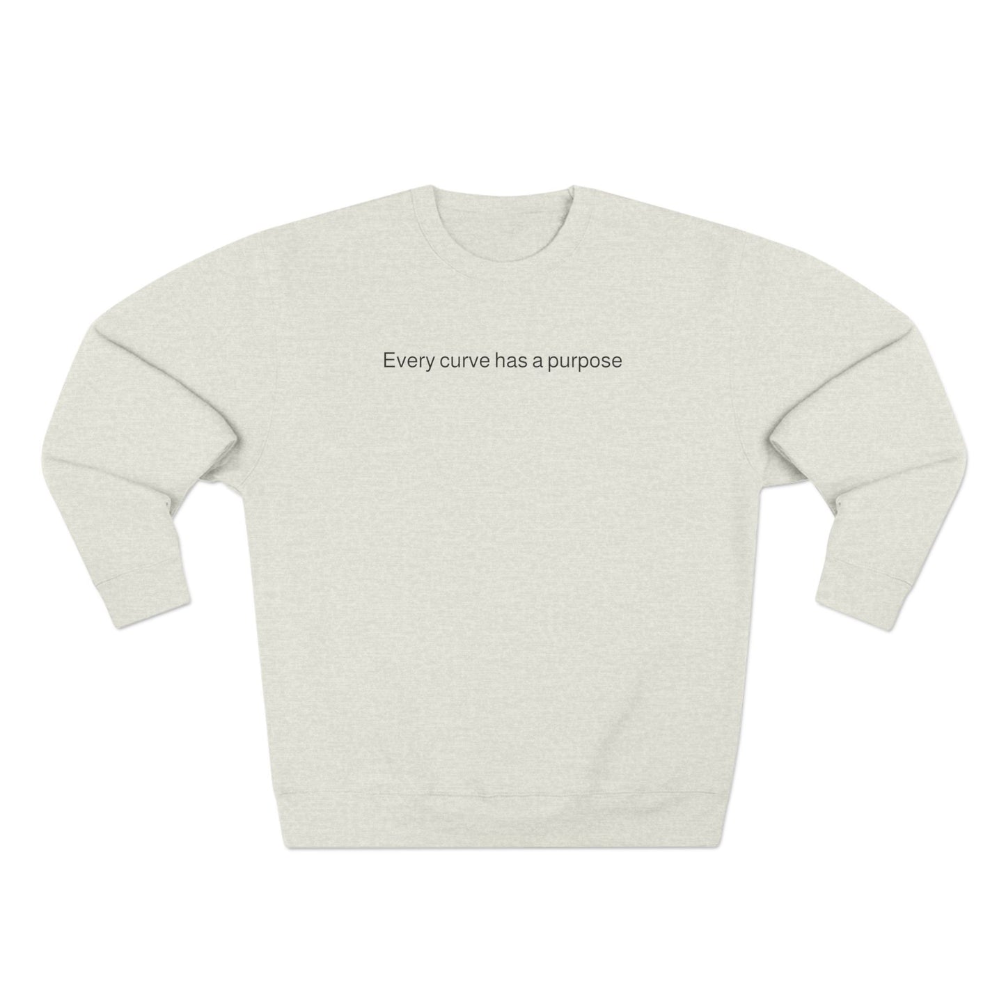 Porsche Pink Poster Crewneck Sweatshirt — "Every curve has a purpose"