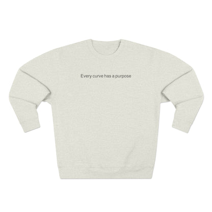 Porsche Pink Poster Crewneck Sweatshirt — "Every curve has a purpose"