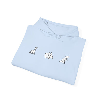 Minimal Dinosaur Trio Hoodie