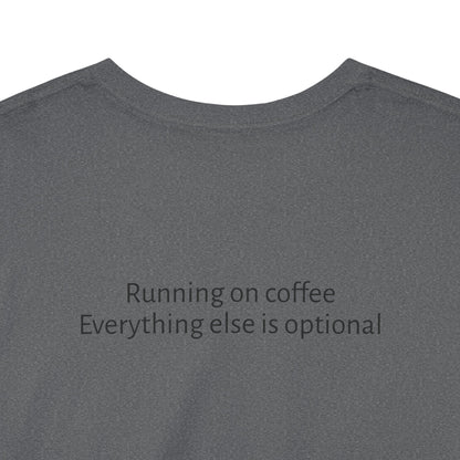 "Running on Coffee" Minimalist T-Shirt