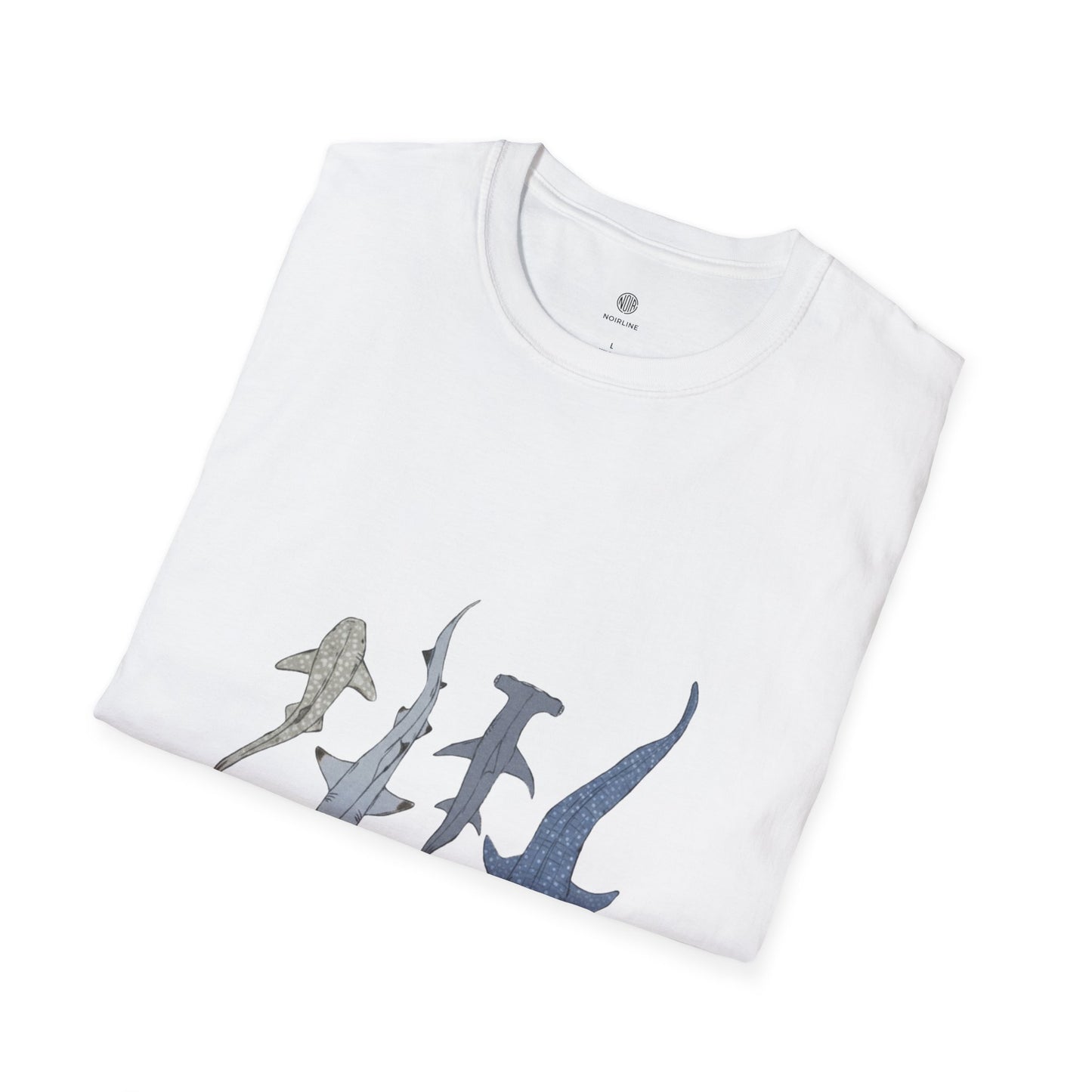 Shark Silhouette Tee - Coastal Ocean Wildlife Graphic T-Shirt