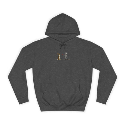 Cute Pet Silhouette Pullover Minimal Hoodie