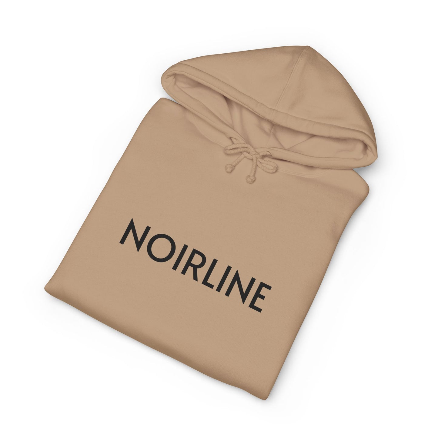 Noirline Hoodie — White Graphic Hoodie with 'NOIRLINE' Front Text