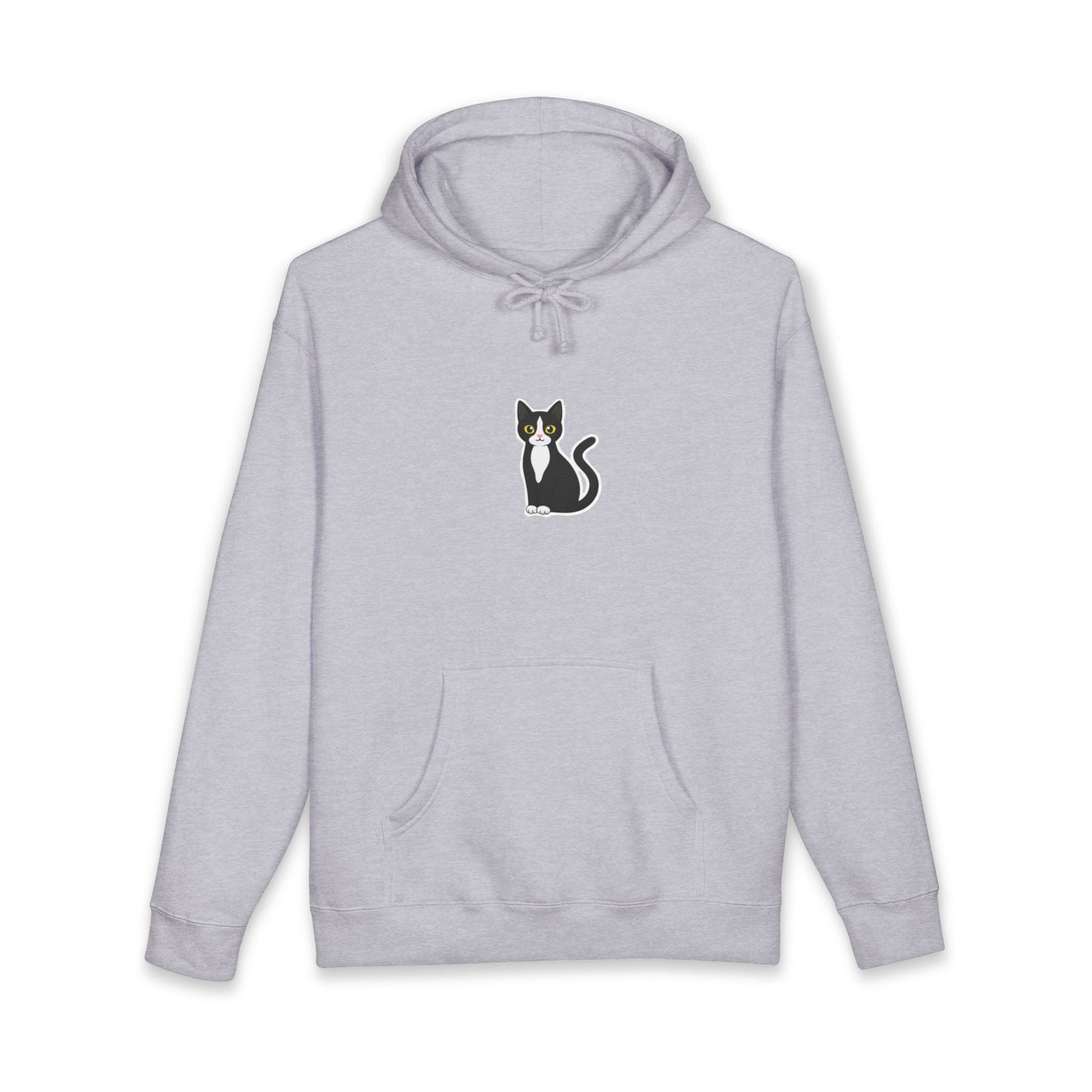Minimal Cat Graphic Hoodie