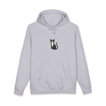 Minimal Cat Graphic Hoodie
