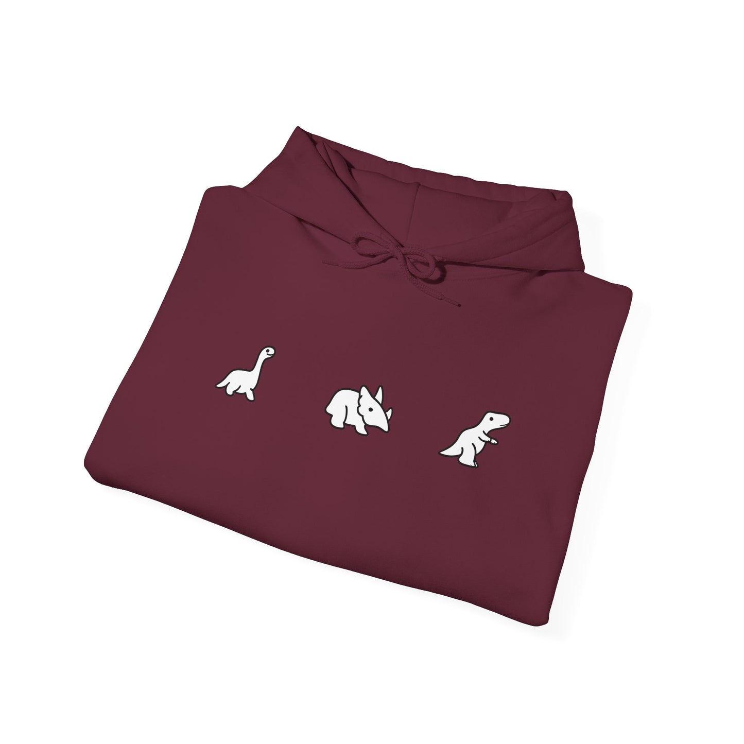 Minimal Dinosaur Trio Hoodie