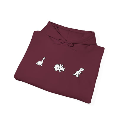 Minimal Dinosaur Trio Hoodie