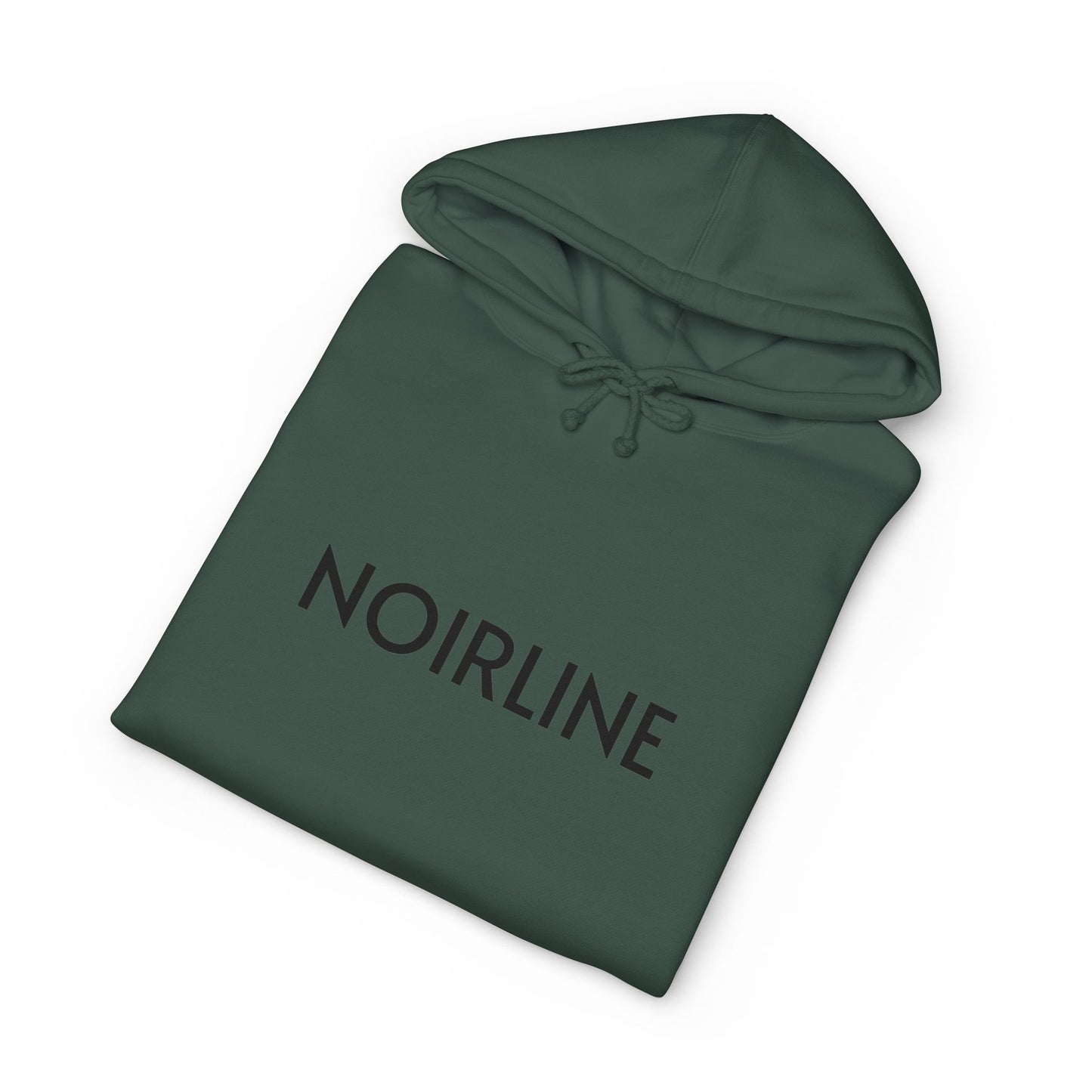 Noirline Hoodie — White Graphic Hoodie with 'NOIRLINE' Front Text