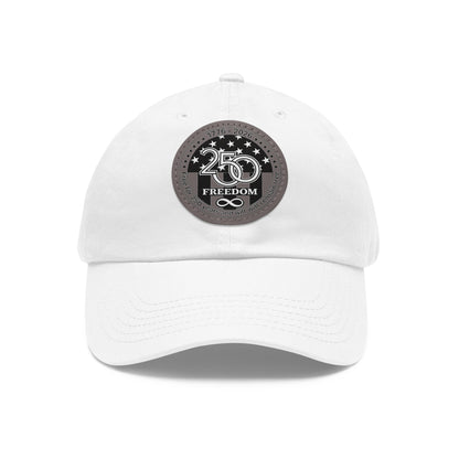 Freedom 250 Leather Patch Dad Hat