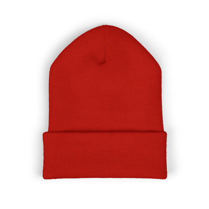 Daisy Embroidered Cuffed Beanie