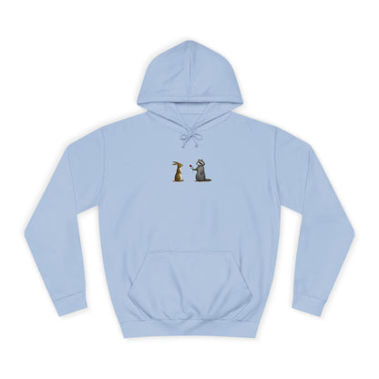 Cute Pet Silhouette Pullover Minimal Hoodie
