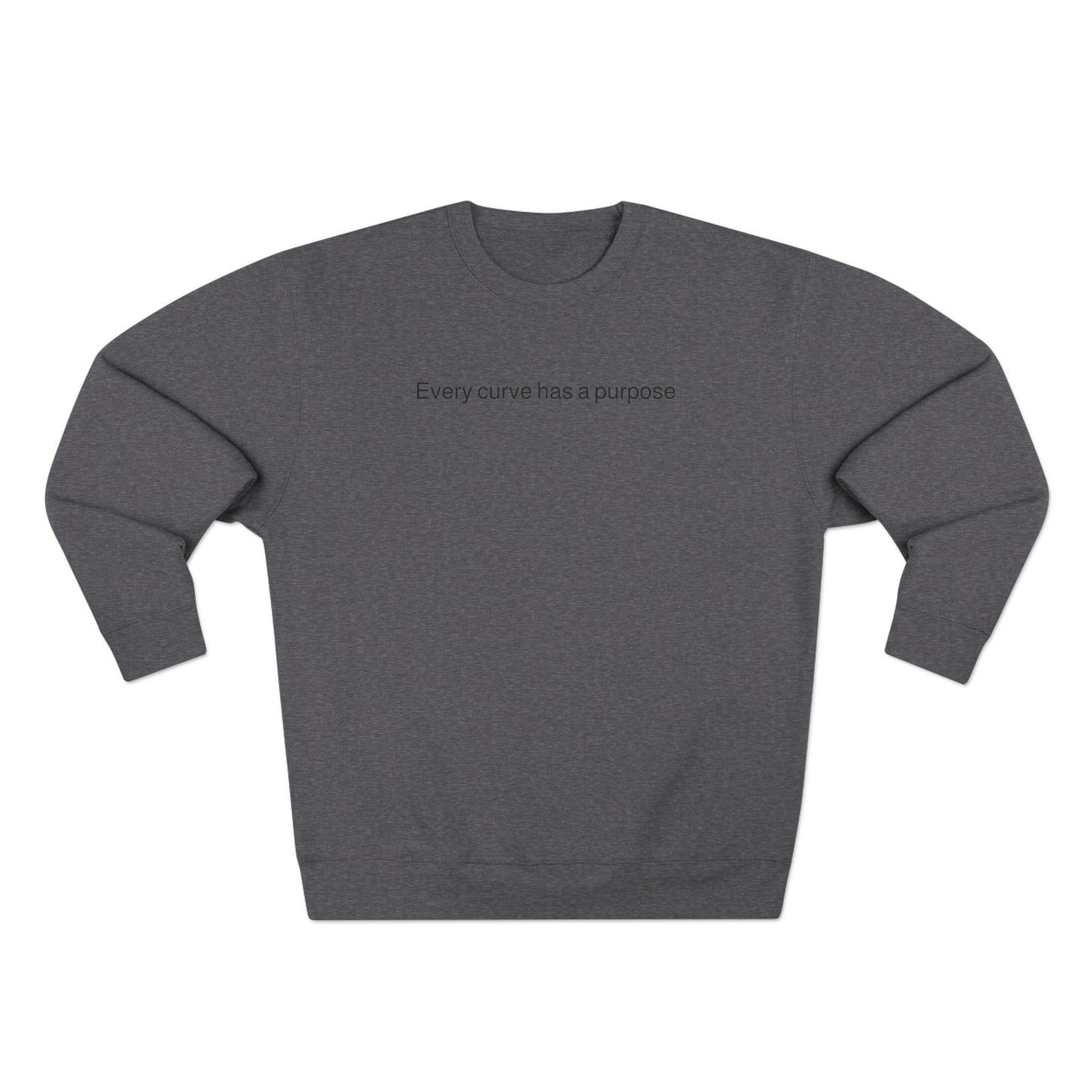 Porsche Pink Poster Crewneck Sweatshirt — "Every curve has a purpose"