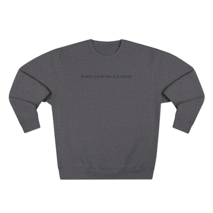 Porsche Pink Poster Crewneck Sweatshirt — "Every curve has a purpose"