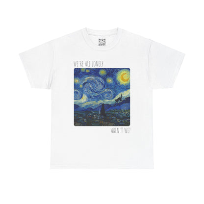 'We Are All Lonely' Vintage Van Gogh Style T-Shirt