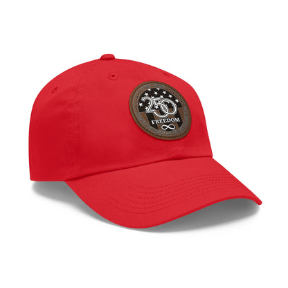 Freedom 250 Leather Patch Dad Hat