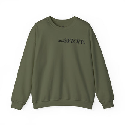 Minimal "Give More."  Crewneck Sweatshirt