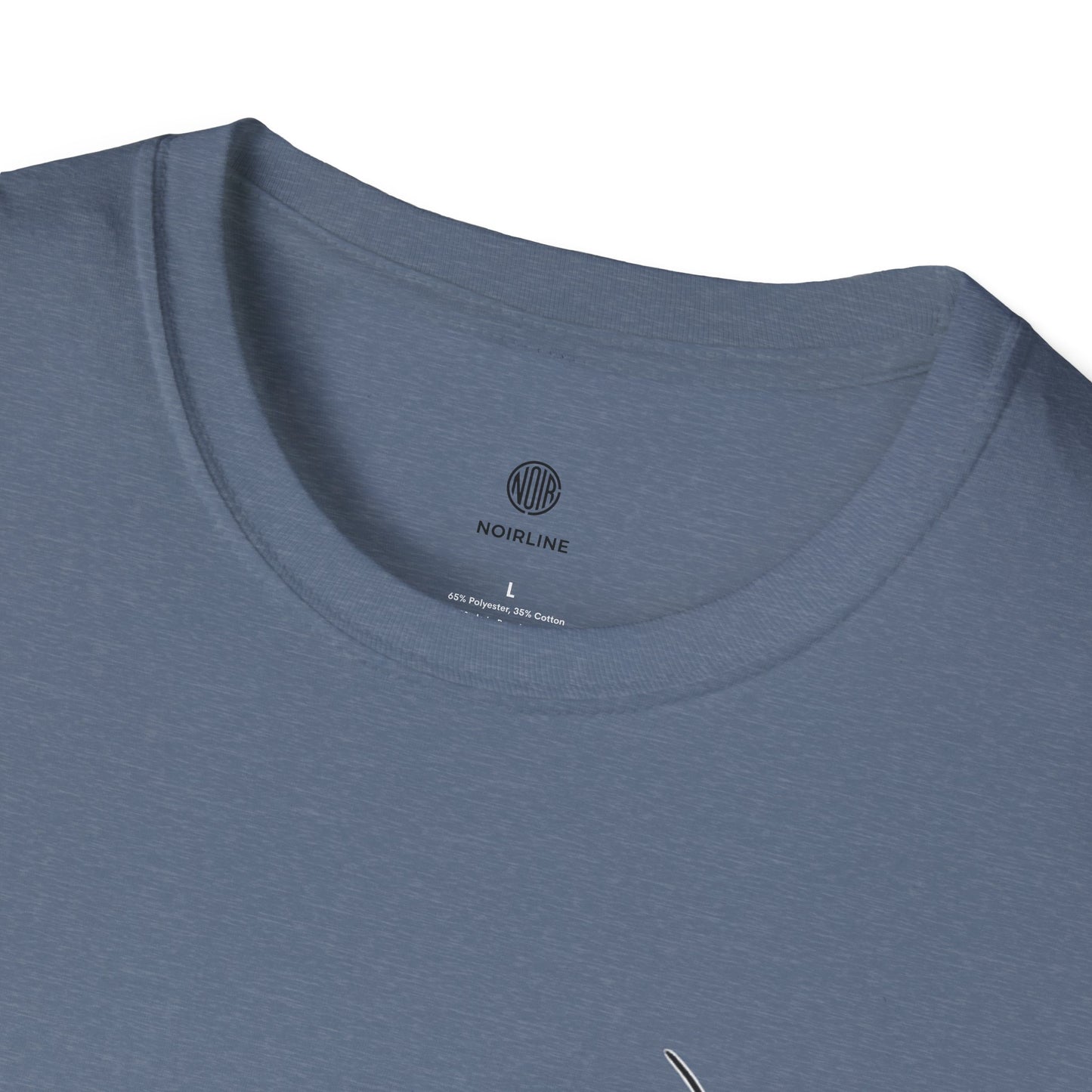 Abstract Line Art Vase T-Shirt — Minimalist Floral Face Graphic
