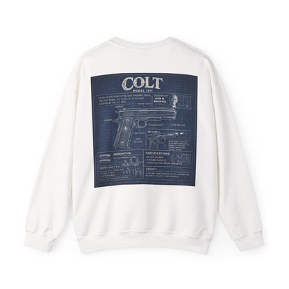 Colt 1911 Blueprint Crewneck Sweatshirt