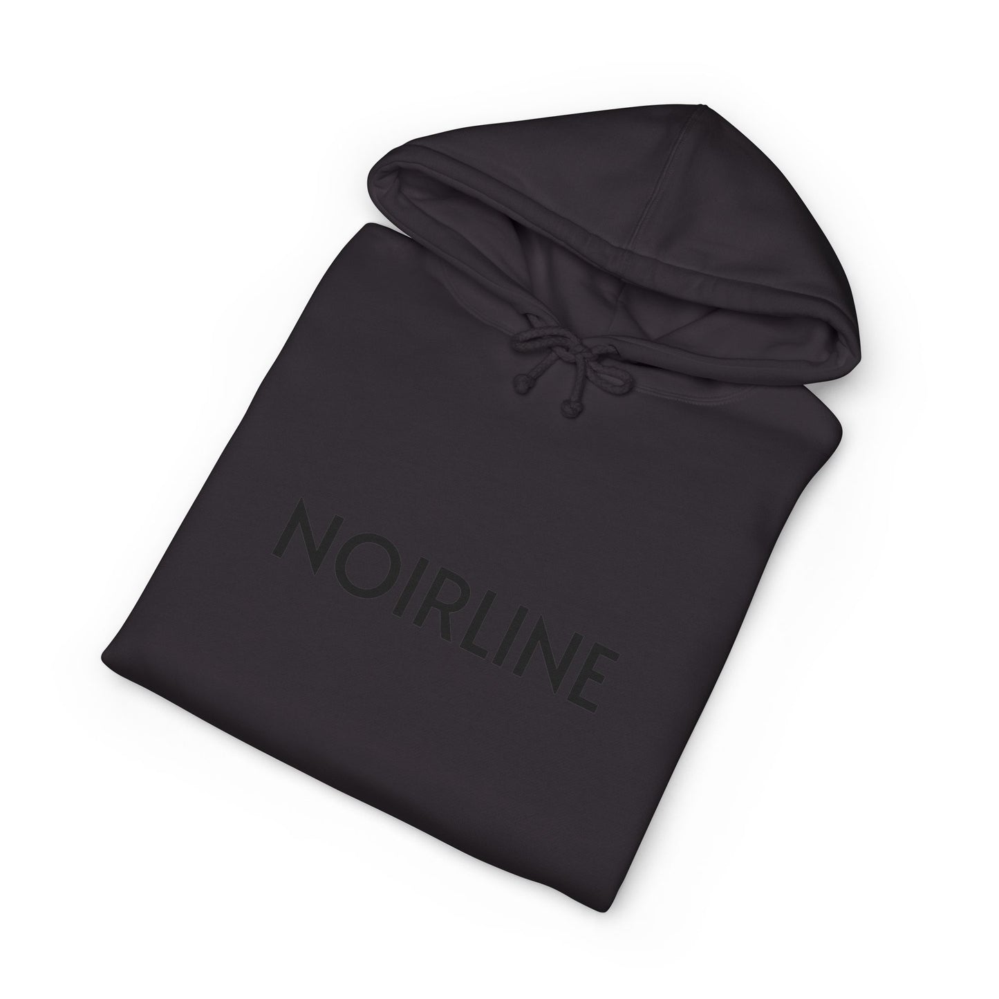 Noirline Hoodie — White Graphic Hoodie with 'NOIRLINE' Front Text