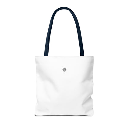 Cat Count Tote — minimalist "un, deux, trois" kitten illustration tote bag