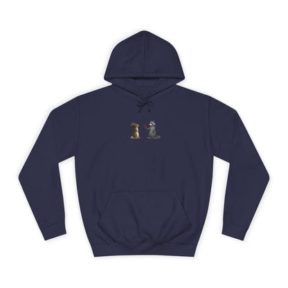 Cute Pet Silhouette Pullover Minimal Hoodie