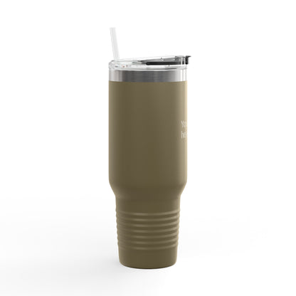 40oz Insulated Travel Mug – Double-Wall Stainless Tumbler with Straw & Handle