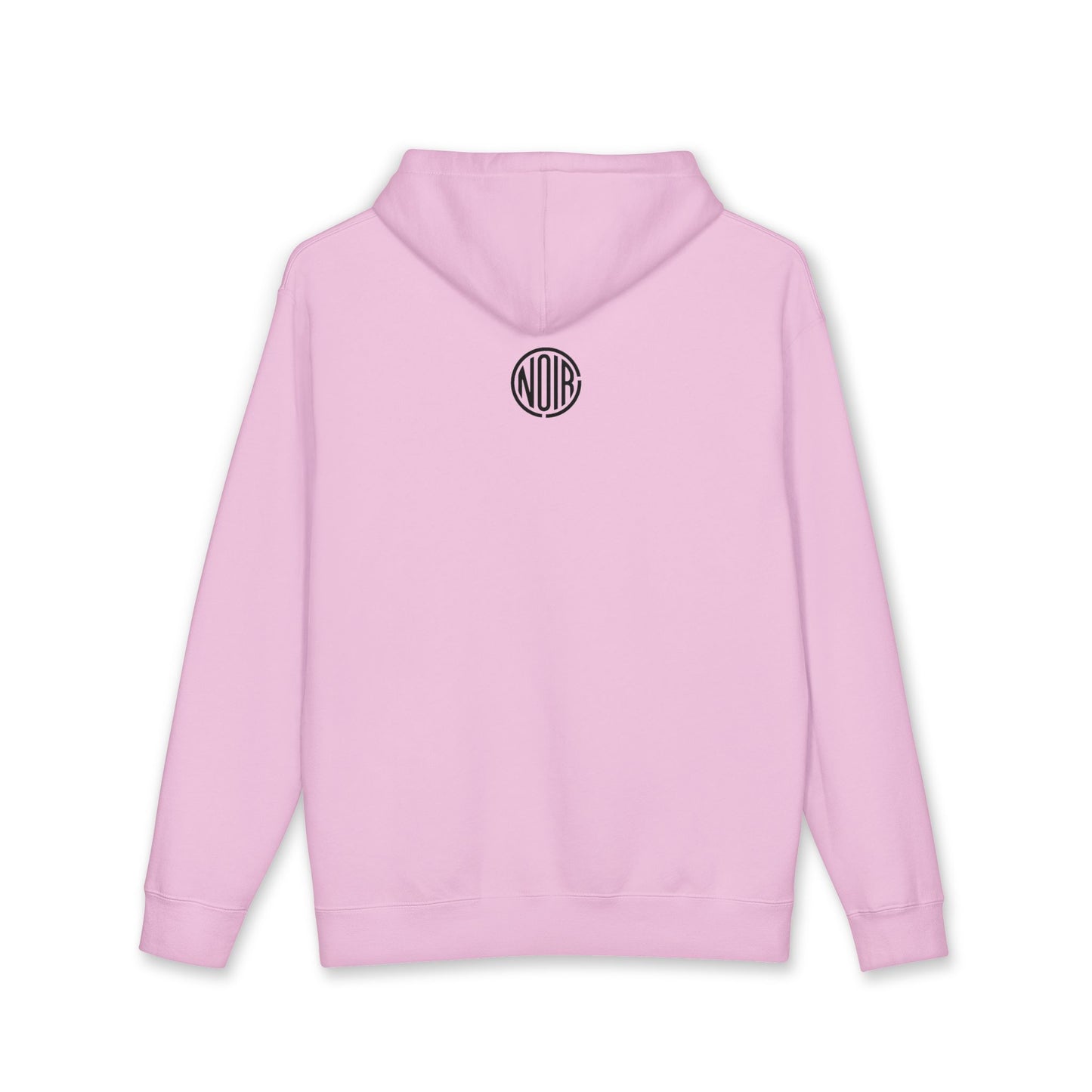 Noirline Hoodie — White Graphic Hoodie with 'NOIRLINE' Front Text