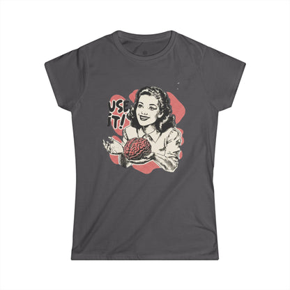 Women's Tee — Retro 'Use It!' Knitting Graphic T-Shirt