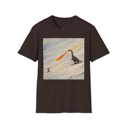 Whimsical Fire-Breathing dinosaur T-Shirt