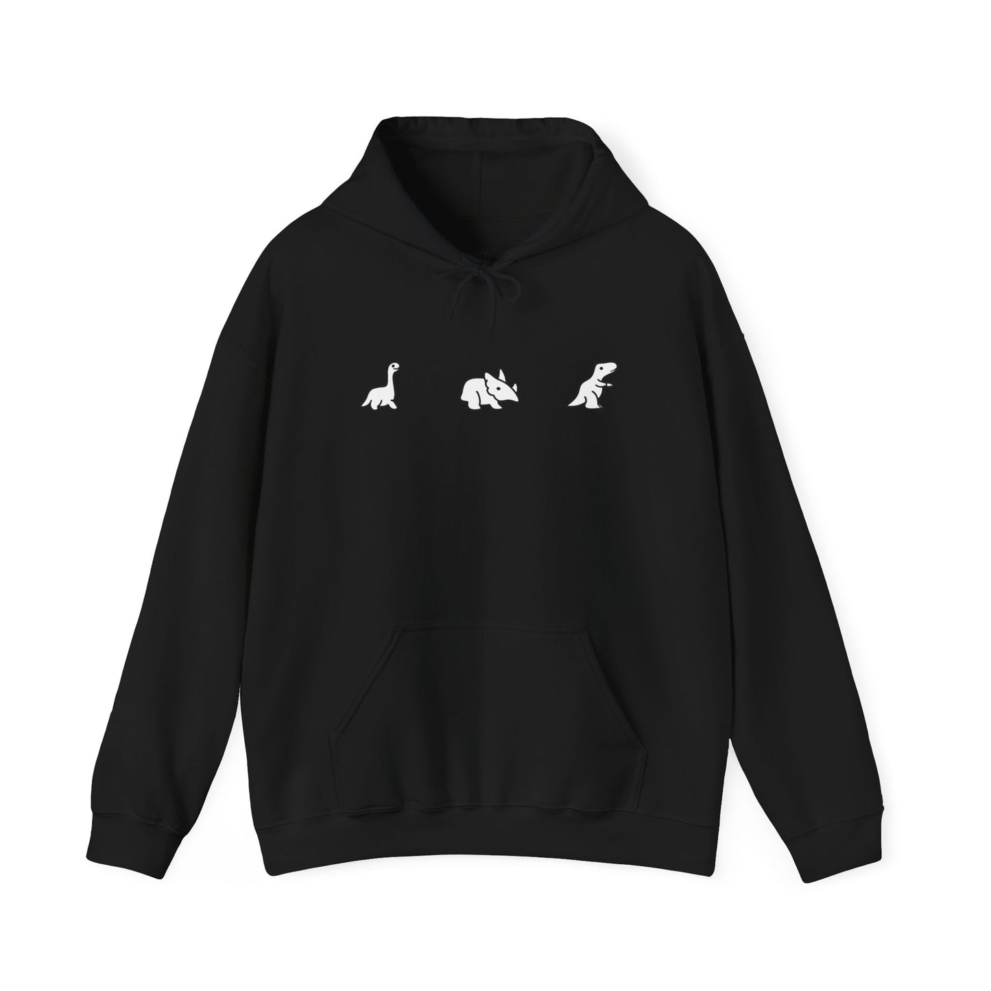 Minimal Dinosaur Trio Hoodie