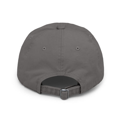 Distressed Black Cap with Sleepy Sheep Embroidery