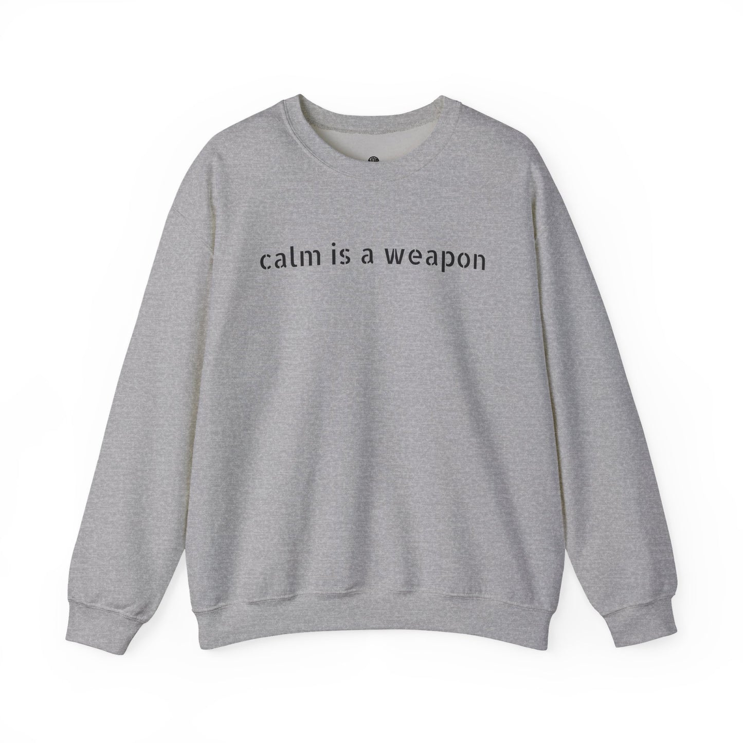 Calm Is a Weapon Sweatshirt — Starry Night Rose Graphic Crewneck