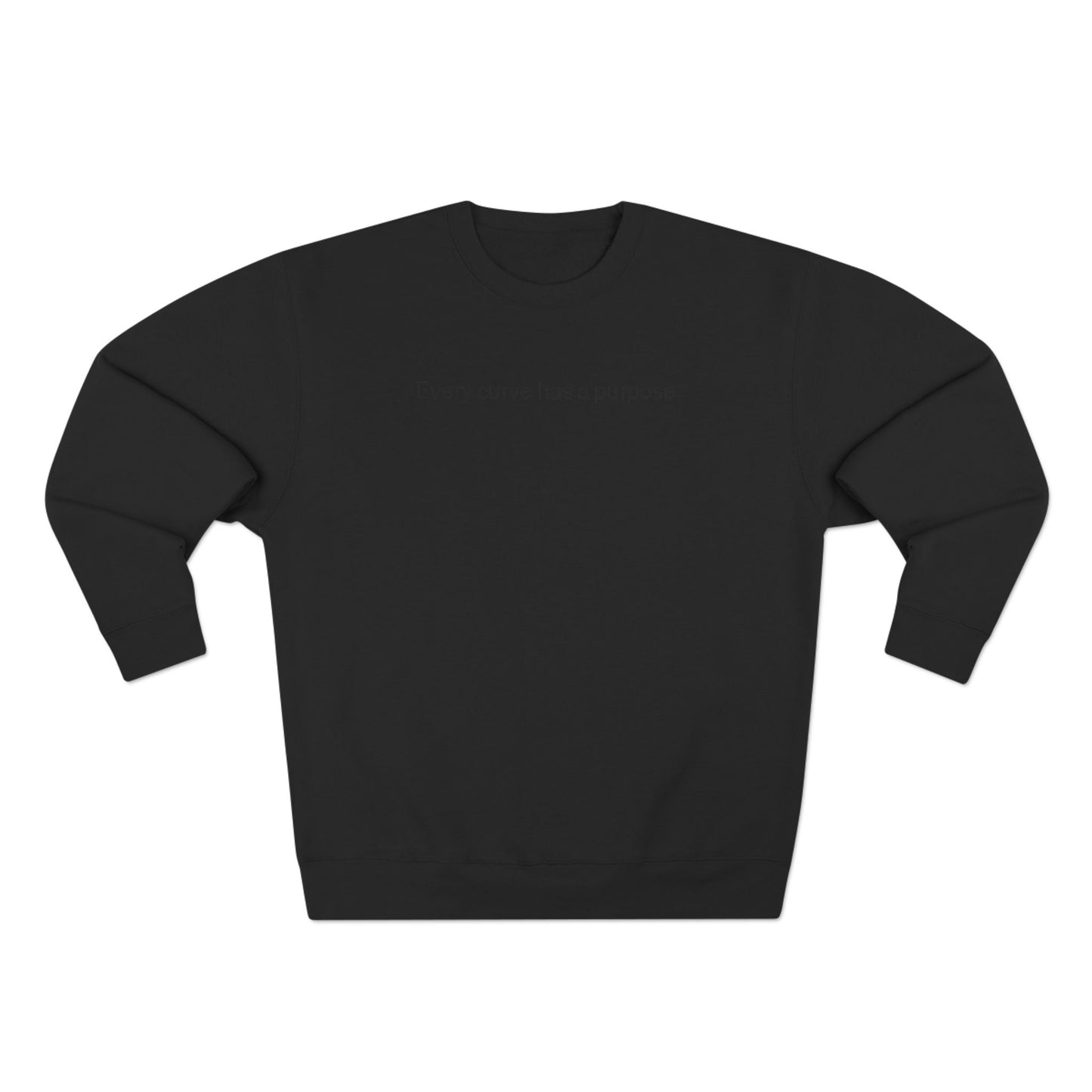 Porsche Pink Poster Crewneck Sweatshirt — "Every curve has a purpose"