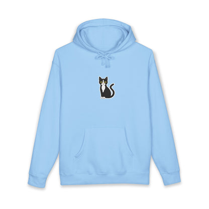 Minimal Cat Graphic Hoodie