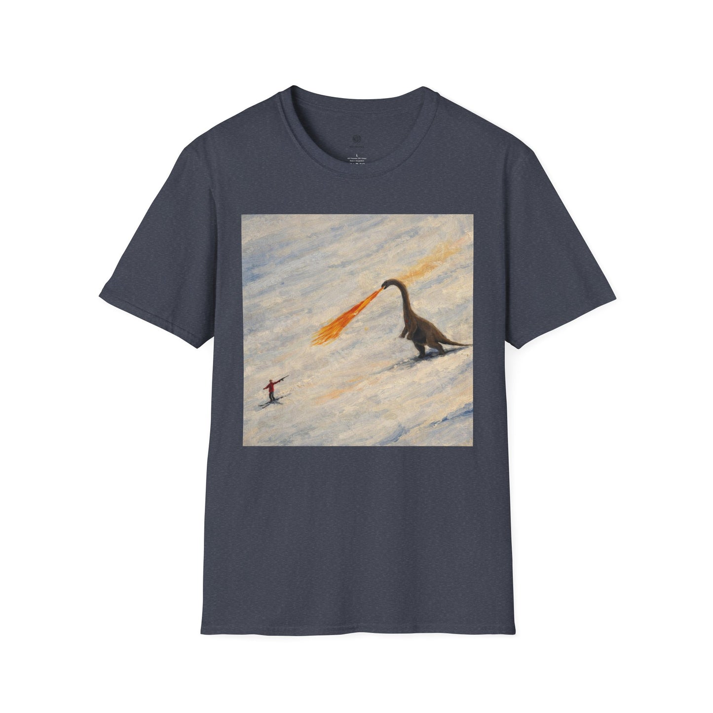 Whimsical Fire-Breathing dinosaur T-Shirt