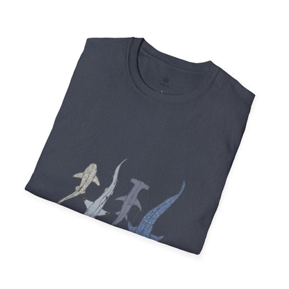 Shark Silhouette Tee - Coastal Ocean Wildlife Graphic T-Shirt