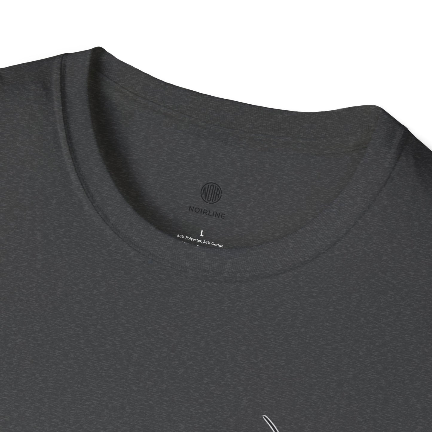 Abstract Line Art Vase T-Shirt — Minimalist Floral Face Graphic